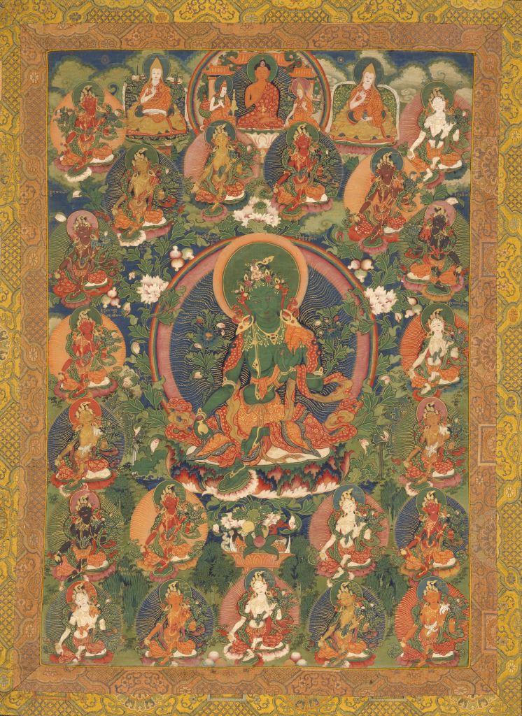 图片[1]-Twenty-one salvation Thangka-China Archive